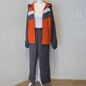 Nike Orange, Charcoal & White Colorblock Tracksuit